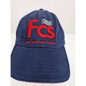 FCS Fluid Conservation Systems Men Blue Adjustable Strap Back Cap Hat